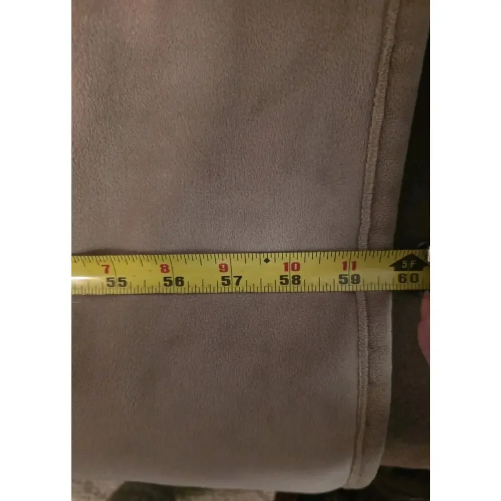 RARE Pottery Barn Blanket Faux Fur Caramel Ombre 80